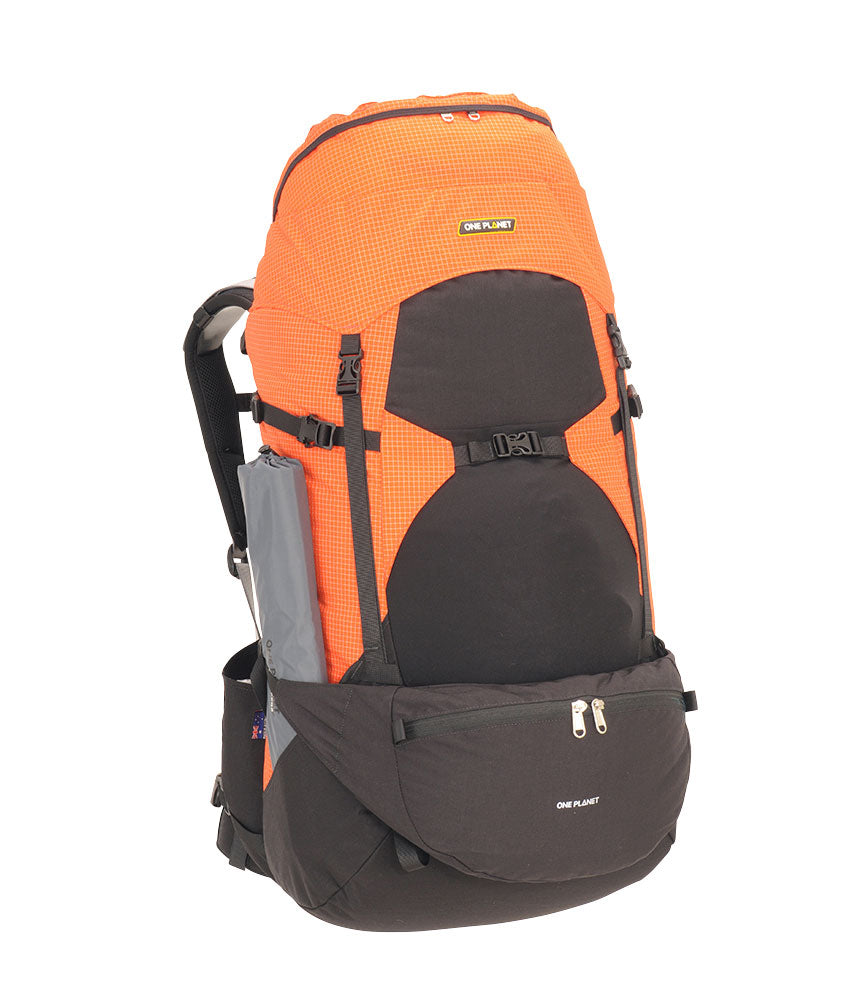 One Planet WBA Backpack - Find Your Feet Australia Hobart Launceston Tasmania - Black/Orange