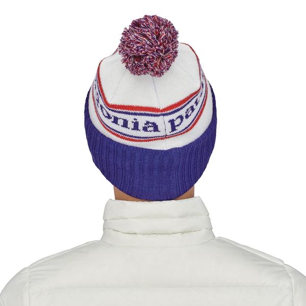 Patagonia Powder Town Beanie (Unisex) - Park Stripe: Viking Blue - Find Your Feet Australia Hobart Launceston Tasmania