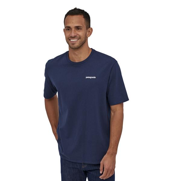 Patagonia P-6 Logo Responsibili-Tee (Men's) - Classic Navy - Find Your Feet Australia Hobart Launceston Tasmania