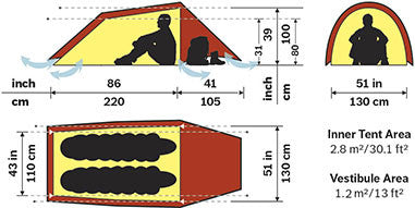 Hilleberg Anjan 2 Lightweight Hiking Tent - Find Your Feet Australia Hobart Launceston Tasmania