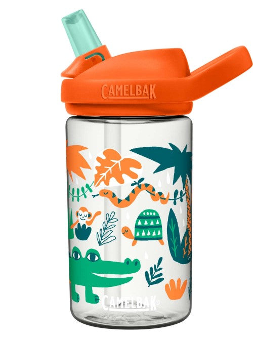 Camelbak Eddy+ Kids Bottle 400mL (Tritan Renew) - Find Your Feet Australia Hobart Launceston Tasmania - Jungle Animals