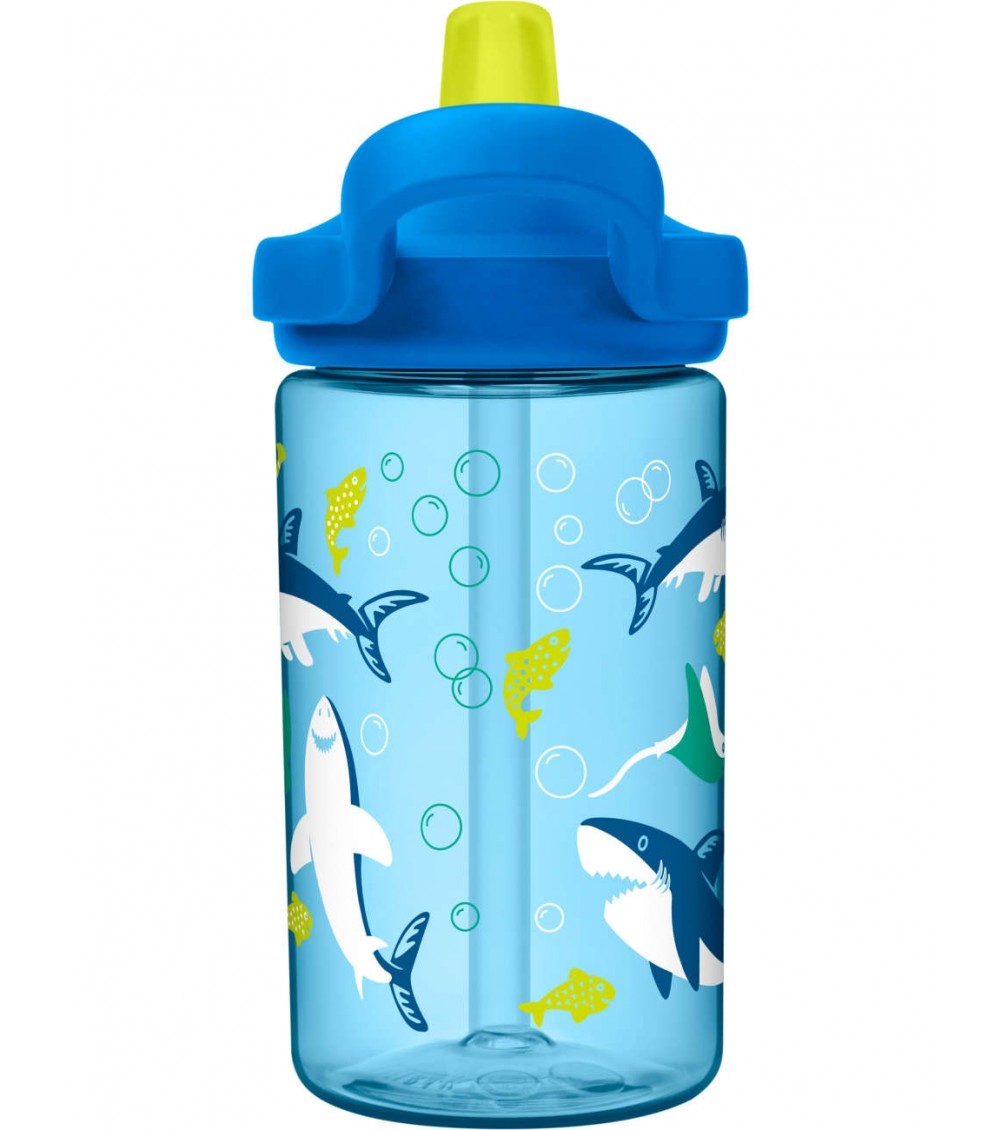 Camelbak Eddy+ Kids Bottle 400mL (Tritan Renew) - Sharks and Rays - Find Your Feet Australia Hobart Launceston Tasmania