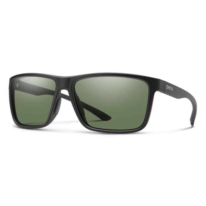 Smith Riptide Sunglasses - Find Your Feet Australia Hobart Launceston Tasmania - Matte Black + ChromaPop Polarized Gray Green Lens