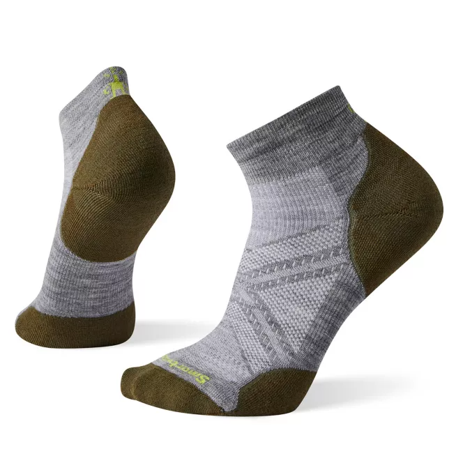 Smartwool PhD Run Light Elite Low Cut Socks (Men's) - Lunar Gray - Find Your Feet Australia Hobart Launceston Tasmania