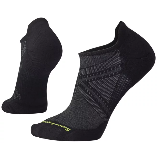 Smartwool Run Targeted Cushion Low Ankle Socks (Men's) - Find Your Feet Australia Hobart Launceston Tasmania - Black