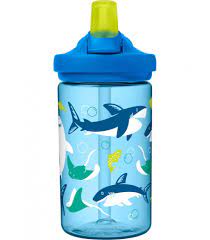 Camelbak Eddy+ Kids Bottle 400mL (Tritan Renew) - Sharks and Rays - Find Your Feet Australia Hobart Launceston Tasmania