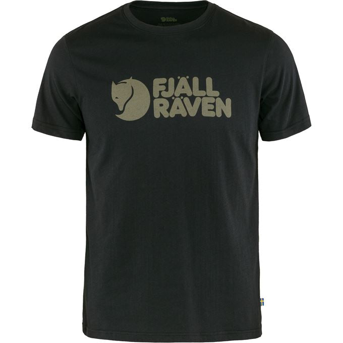 Fjallraven Logo T-Shirt (Men's) - Find Your Feet Australia Hobart Launceston Tasmania - Black