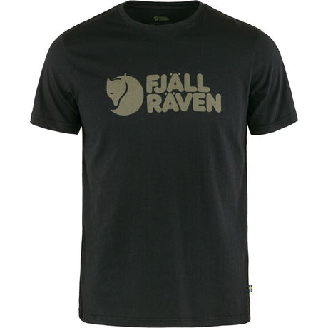 Fjallraven Logo T-Shirt (Men's) - Find Your Feet Australia Hobart Launceston Tasmania - Black
