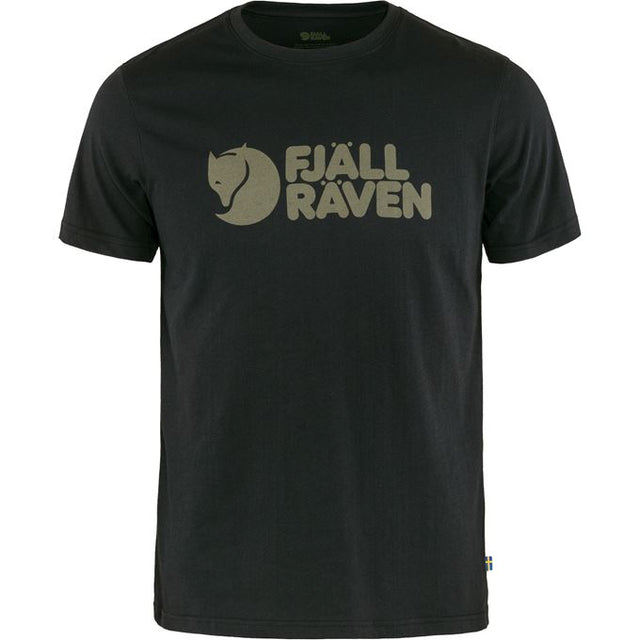 Fjallraven Logo T-Shirt (Men's) - Find Your Feet Australia Hobart Launceston Tasmania - Black