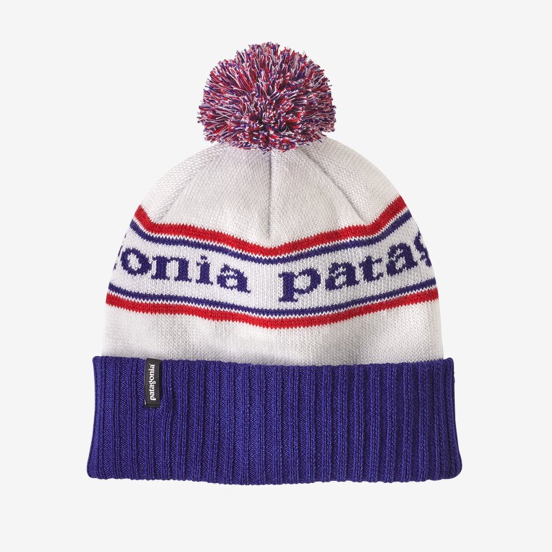 Patagonia Powder Town Beanie - Park Stripe Viking Blue - Find Your Feet Australia Hobart Launceston Tasmania