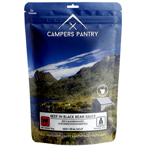 Campers Pantry Meals - Beef in Black Bean Sauce - Find Your Feet Australia Hobart Launceston Tasmania