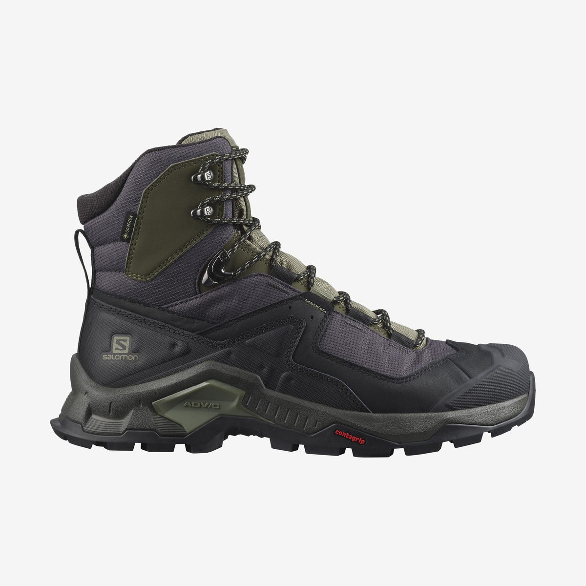 Salomon Quest Element GTX Hiking Boot (Men's) - Black/Deep Lichen Green/Olive Night - Find Your Feet Australia Hobart Launceston Tasmania