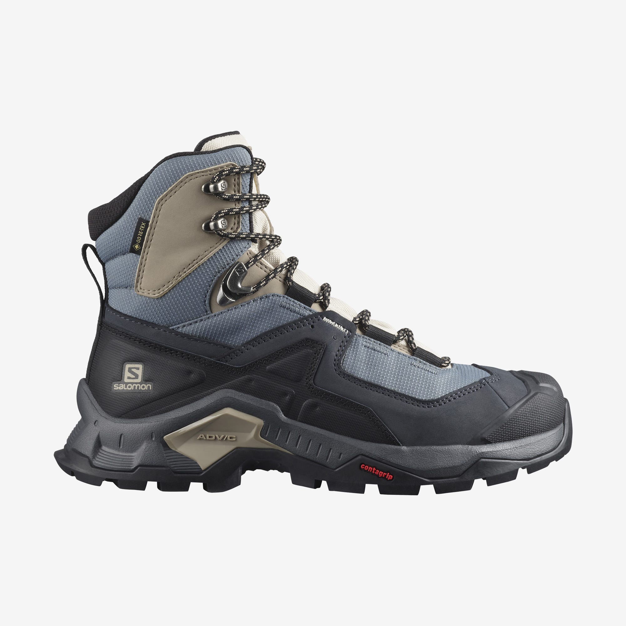 Salomon Quest Element GTX Hiking Boot (Women's) - Ebony/Rainy Day/Stormy Weather - Find Your Feet Australia Hobart Launceston Tasmania