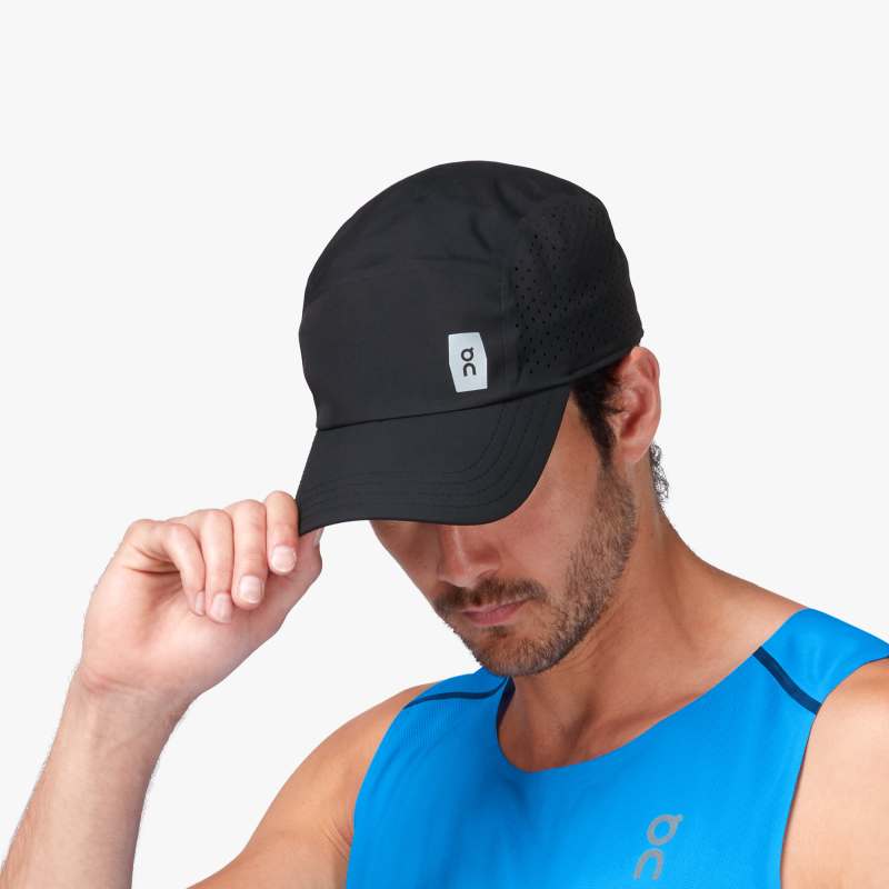 On Lightweight Cap (Unisex) - Black - Find Your Feet Australia Hobart Launceston Tasmania