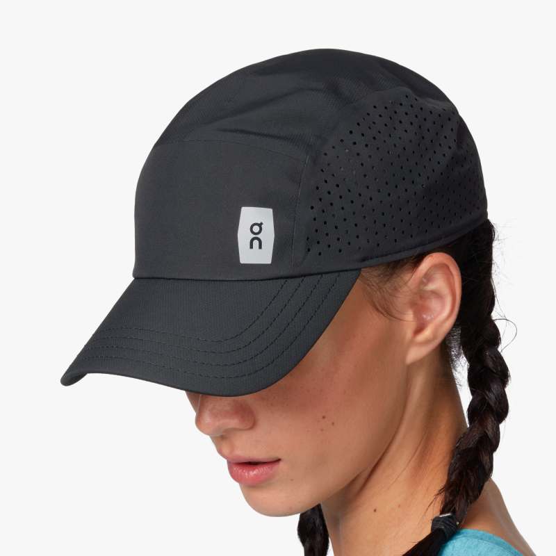 On Lightweight Cap (Unisex) - Black - Find Your Feet Australia Hobart Launceston Tasmania