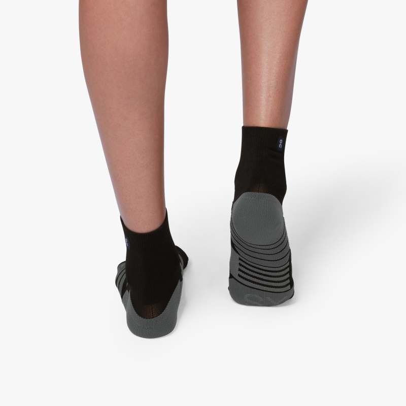 On Mid Sock (Women's) - Black | Shadow - Find Your Feet Australia Hobart Launceston Tasmania