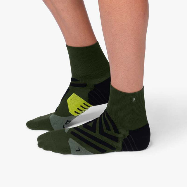 On Mid Sock (Men's) - Jungle Lime - Find Your Feet Australia Hobart Launceston Tasmania