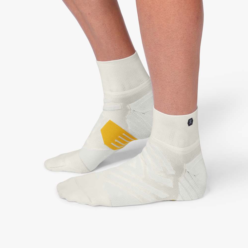 On Mid Sock (Men's) - White | Ice - Find Your Feet Australia Hobart Launceston Tasmania