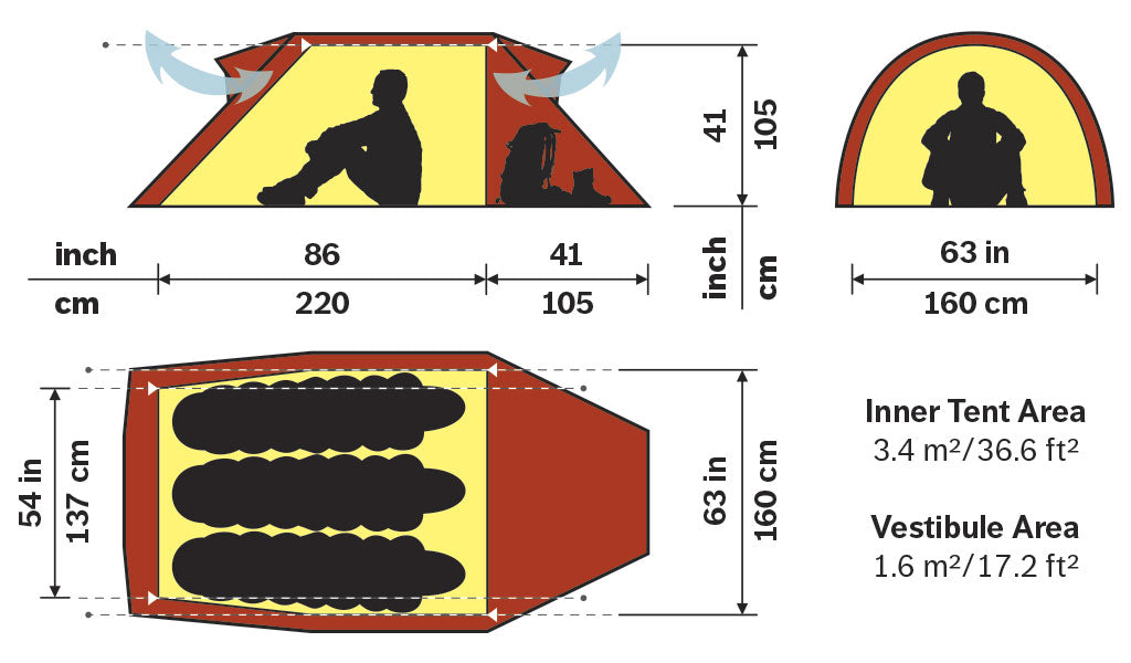 Hilleberg Nammatj 3 Hiking Tent - Find Your Feet Australia Hobart Launceston Tasmania