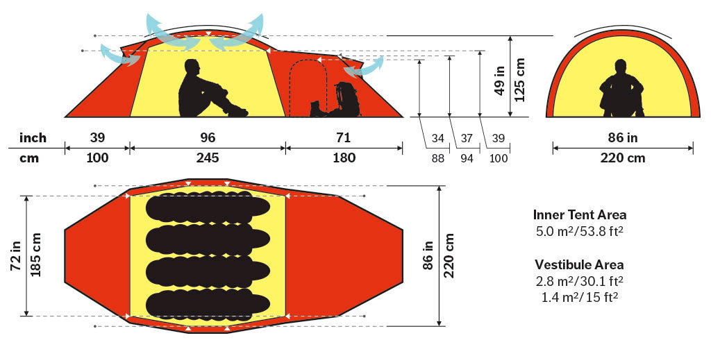 Hilleberg Saitaris Hiking Tent - Find Your Feet Australia Hobart Launceston Tasmania