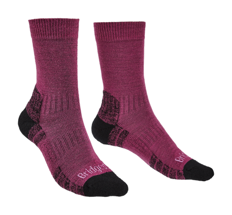 Bridgedale Hike Lightweight Performance Boot Socks (Women's) - Berry - Find Your Feet Australia Hobart Launceston Tasmania